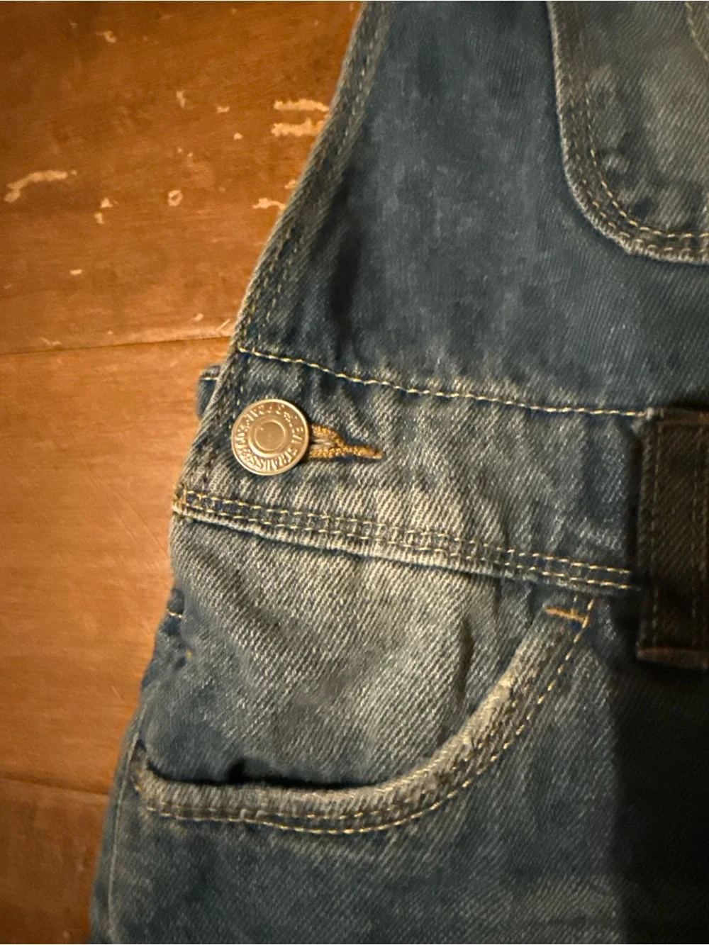 Levi's Blue Denim Shortall Overalls for Kids